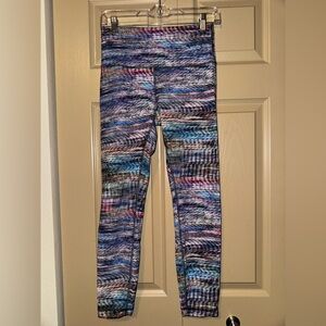 Lululemon Wunder Train High-Rise Tight 25" in Digital Oasis White Multi